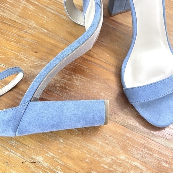Lulu’s Taylor Blue Suede Ankle Strap Heels - Picture 10 of 14